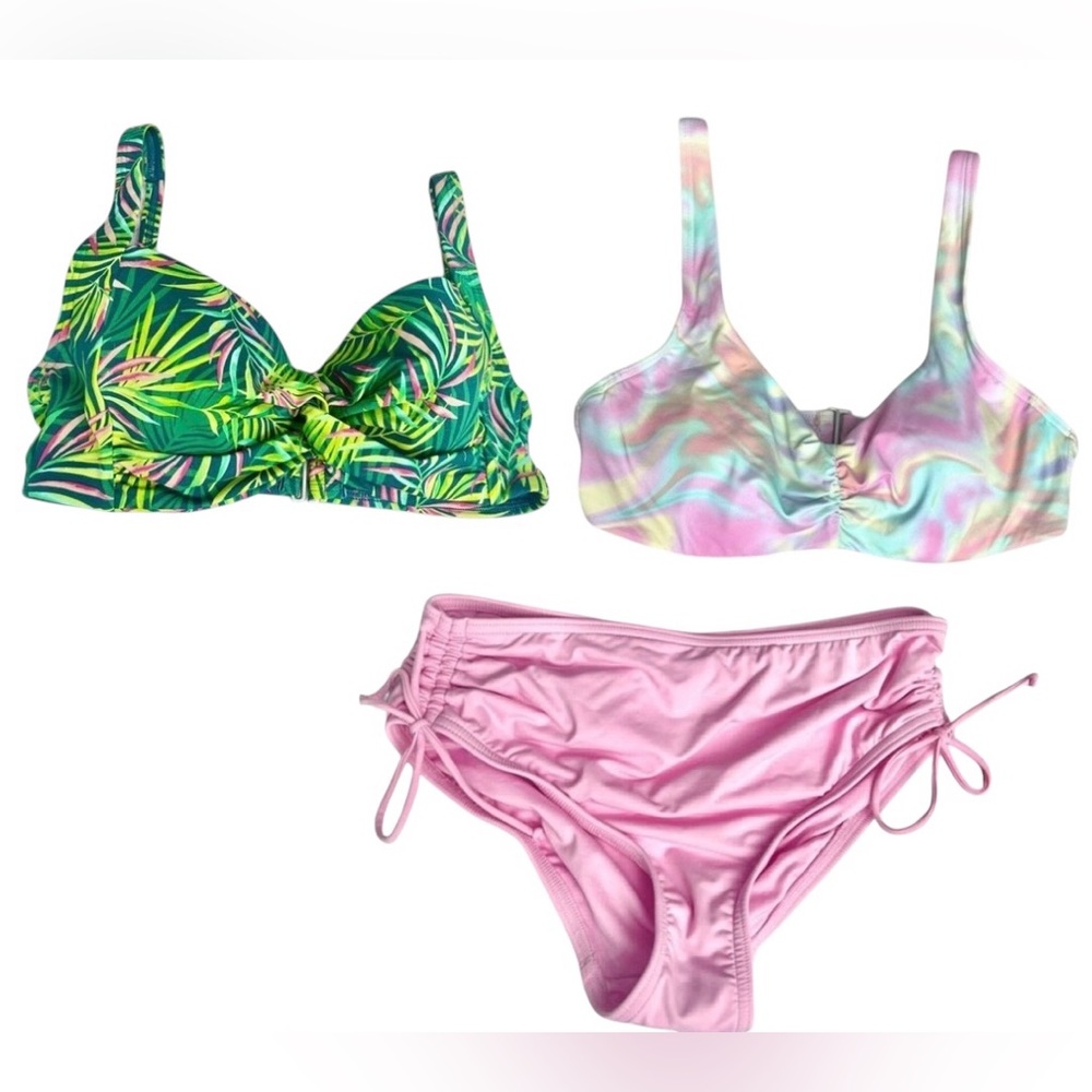 Lands’ End Bikini Set | High Rise Bottom | 2 Tops and 1 Bottom
